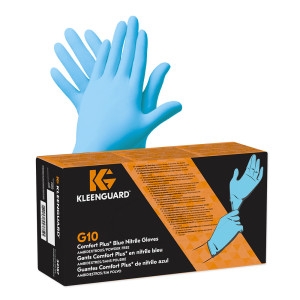 유한킴벌리 크린가드 G10 컴포트플러스 니트릴장갑 100매 식품용 일회용