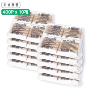 마물샵 대용량 위생면봉 4000P 100Px40개 나무면봉