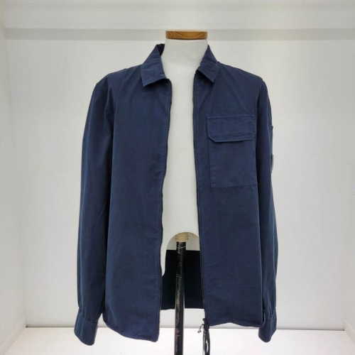 CP컴퍼니 C.P. Company 씨피 컴퍼니 브러쉬드 코튼 오버셔츠 Navy SC474973