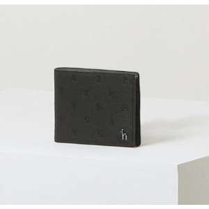 헤지스 남성 블랙 음각패턴 소가죽 머니클립_HJWA2F562BK