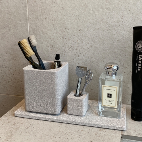 리프홈 호텔식 초흡수 프리미엄 규조토 원형 사각 칫솔꽂이 3P세트