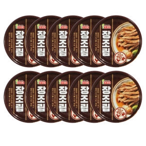 롯데  장조림 80g x10캔 밑반찬 국산 돼지고기 통조림 캔