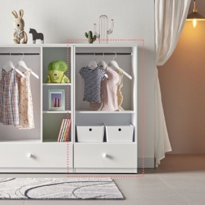 플라망  밀크 600 강아지 오픈 옷장