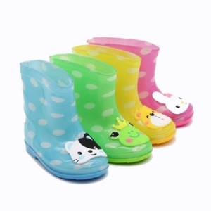 꼬꼬마슈 도트 애니멀 남녀공용레인부츠 kd1007
