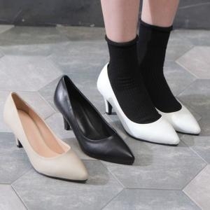 여성 무광 스텔레토 미들힐 기본 캐주얼 오피스 4584040