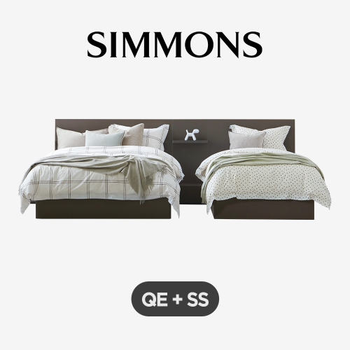 시몬스 D2178A 트윈 침대 SS+Q 레귤러 타입