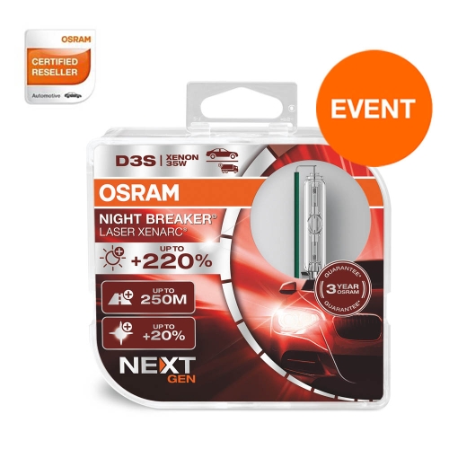 오스람  나이트브레이커레이저 넥스트젠 220% HID전조등 D3S 2개입