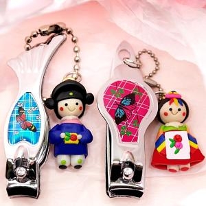 우진아트 전통공예품 한국인형손톱깎이 10개셑 외국인선물 기념품 민속소품