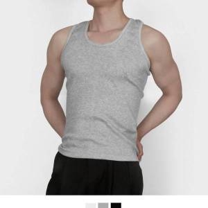 제이큐 GW695E97 헬스나시 여름나시 면나시 쫄티 3컬러 골지 박스나시 남자나시 티 쿨나시 농구나시 나시티 무지 남성런닝 스판