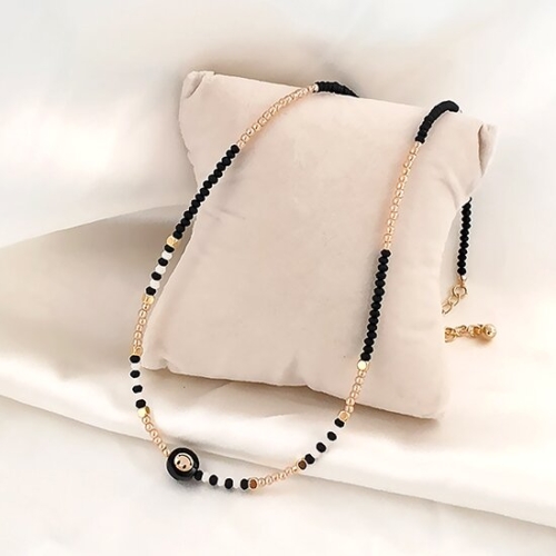 그레이스켈리  멀티 비즈 스마일 목걸이 NK131