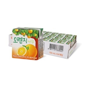 서울우유 오렌지나무 150ml x 24입 1박스