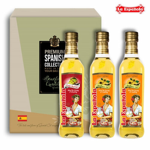 에스파뇰라 포도씨유 500ml 3병 선물세트