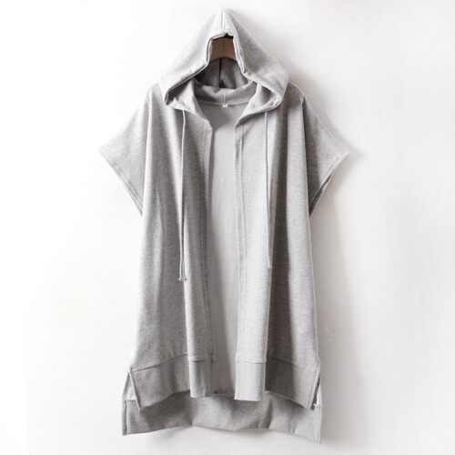 아이우먼 후디 언발 오픈 조끼 WW1326RM208 빅사이즈