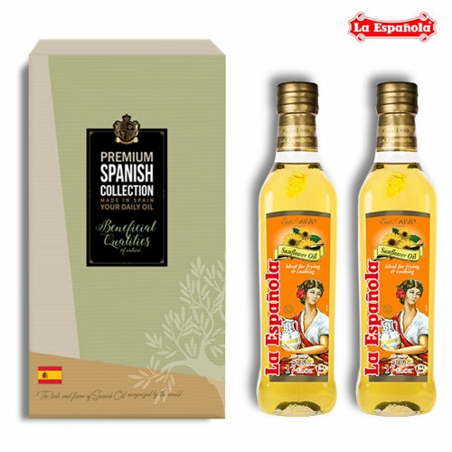 에스파놀라 해바라기유 500ml 2병 선물세트