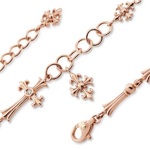 비앤비골드  14K 고딕 크로스 십자가 체인 팔찌 NPB33774