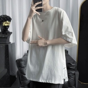 쿠디 3컬러 남성 여름 기본 라운드 캐주얼 반팔 티셔츠 W8EB6B5 W8EB6B5