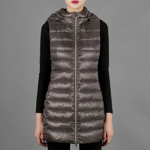 에르노 여성 롱 후드 조끼패딩_PI0329DIC 12017 4545