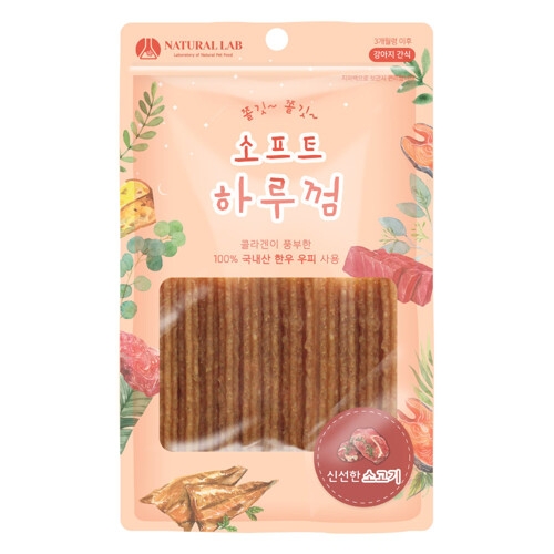 네츄럴랩 독 소프트 하루껌 소고기 85g (12p)