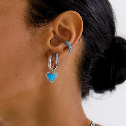 OST  POPTS 민트 오각 베이직 원터치 귀걸이 OTE122520EWM