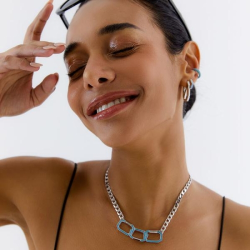 OST  POPTS 민트 옥타곤 원터치 귀걸이 OTE122524EWM