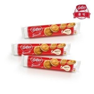 크라운제과  로투스 크림샌드 바닐라 150g x 3개