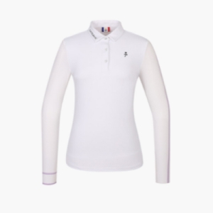 까스텔바작  여성 소매 니트 카라 티셔츠 (BGBSTS503WH)