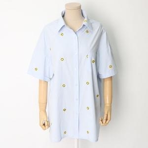 아이우먼 옐로우일자반팔셔츠 HGE121M104 빅사이즈_