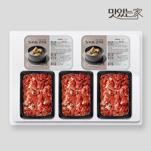 사미헌  갈비탕 1kg x 2팩 + 마늘불고기 340g x 3팩