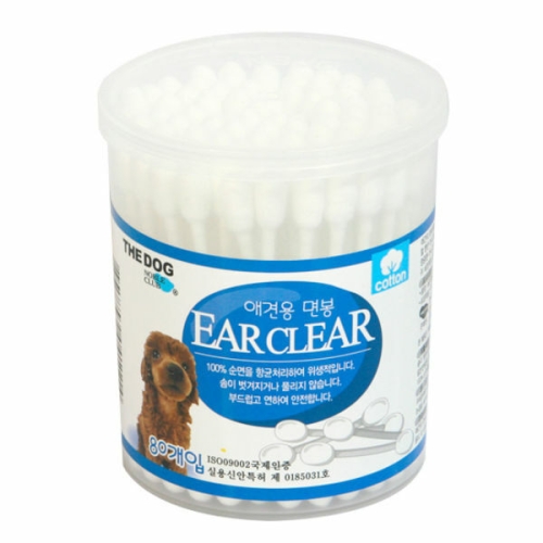 와우 애견전용 면봉 80개입