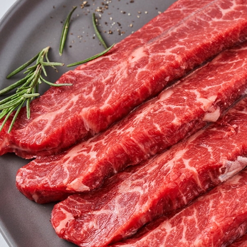 루루축산  팜쿡 초이스등급 미국산 부채살 스테이크용 500g