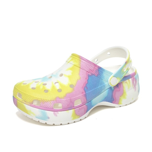 크록스 여성 클래식 플랫폼 타이다이 클로그_207151-94S