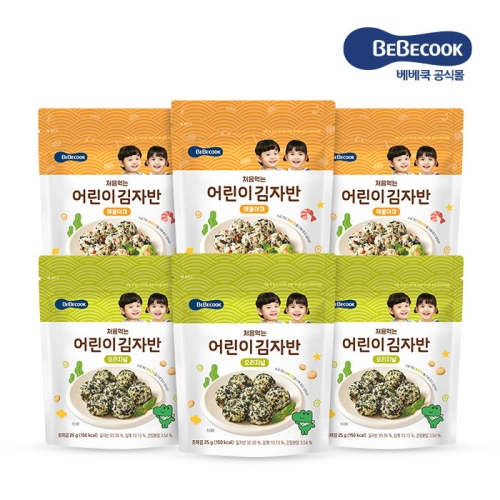 베베쿡 처음먹는 어린이 김자반 해물야채 25g