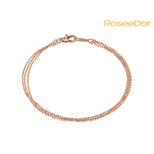 로제도르 14K 컷팅볼 3줄 체인 팔찌 FBFL-J-0184