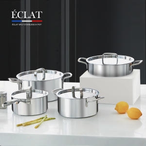 리벤스  에끌라 스텐 통5중 IH 인덕션 겸용 양수냄비 24cm