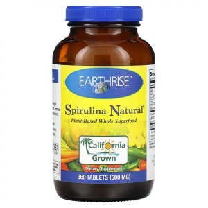 Earthrise Nutritional 스피루리나 500mg 360정