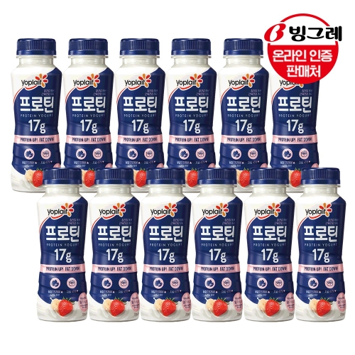 빙그레 요플레 프로틴 드링크 플레인 210ml