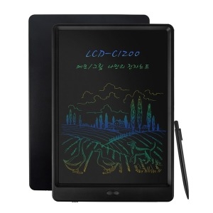지니큐 12인치 컬러글씨 전자노트 LCD-C1200