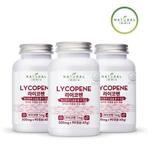 내추럴이믹스 토마토 라이코펜 항산화 리코펜 500mg 90캡슐x3 9개월분