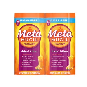 메타무실 2 팩 오렌지맛 식이섬유 화이버 파이버 슈가 프리 260 회분 1508 g