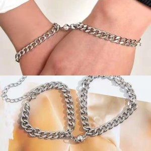 볼 마그넷 자석 멀티체인 우정 커플팔찌 B0578w