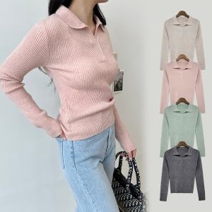 난닝구 th rt 바냐 카라넥 슬림 캐시 골지 니트 SD 220804 theART 바냐 카라넥 슬림 캐시 골지 니