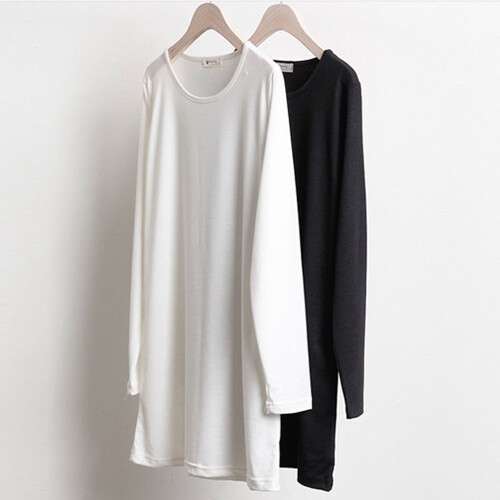 시드마켓 러버 기본 코튼 긴팔티 2080078S 빅사이즈 여성