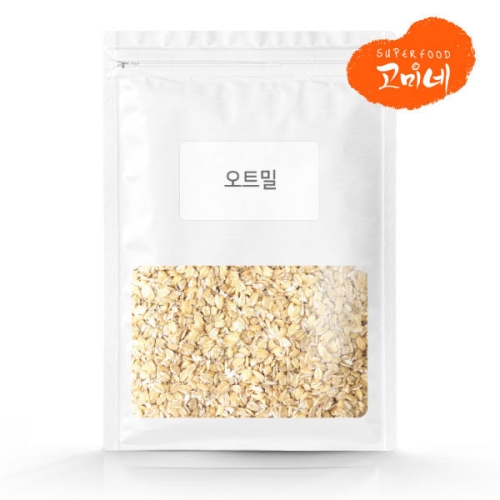 고미네  오트밀 / 퀵오트 1kg 국산 수입 유기농 무농약 oatmeal 오버나이트 압착귀리 시리얼 그래놀라 식사대용