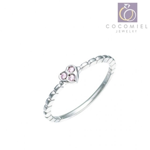 핑크 하트 R 44 커플링 우정 실버반지 은반지 패션링 W177331