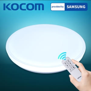 코콤  나우 원형 리모컨 LED 방등 60W 전등 안방등 조명 거실등 형광등