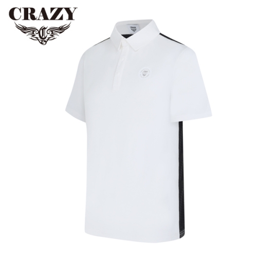 골프웰 크레이지 어페럴 남성 골프 반팔티셔츠 CZM-T2112WH