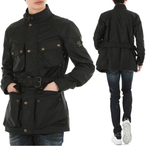 벨스타프 트라이얼마스터 왁스 코팅 자켓  블랙 71050519