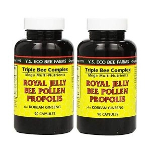 Y S Eco Bee Farms 로얄 젤리 프로폴리스 90캡슐 2팩