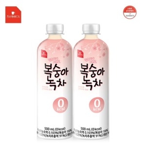웰그린 스위츠 복숭아녹차 제로 500ml