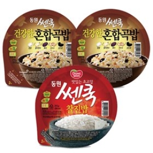 동원F&B 쎈쿡 건강한 혼합곡밥 210g x 2개 + 센쿡 찰진밥 210g x 1개 [12개]